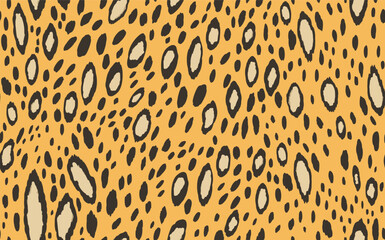 Abstract modern leopard seamless pattern. Animals trendy background. Color decorative vector stock illustration for print, card, postcard, fabric, textile. Modern ornament of stylized skin.