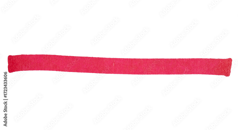 Poster hand drawn red marker brush stroke, abstract ink line for underline, highlight, text divider, design