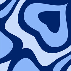 Abstract organic wavy shapes in varying shades of cool blue creating a fluid and dynamic visual texture.