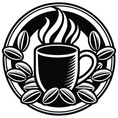 Coffee Mug Icon Flat Vector Illustration