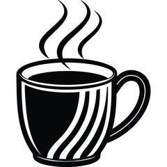 Tall Coffee Mug Vector Icon Modern