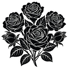  silhouette on white background