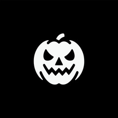 Halloween Jack o Lantern Icon in Clean Vector