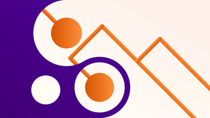 ABSTRACT PURPLE ORANGE BACKGROUND GRADIENT SMOOTH LIQUID COLORFUL DESIGN WITH CIRCLE GEOMETRIC SHAPES VECTOR TEMPLATE GOOD FOR MODERN WEBSITE, WALLPAPER, COVER DESIGN 