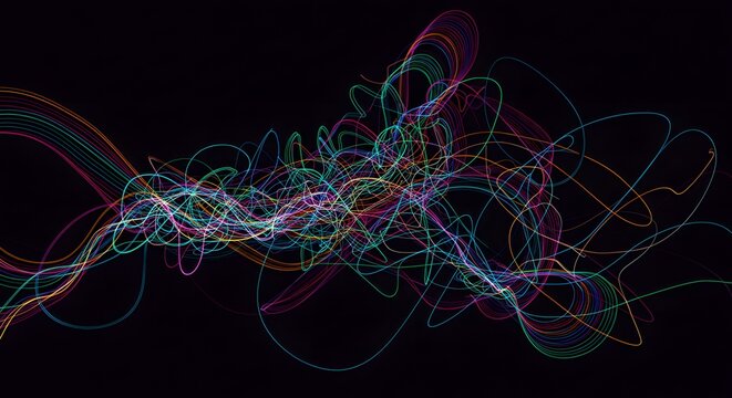 Abstract colorful lines