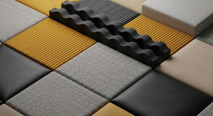 Textured Decorative Square Panels for Modern Interiors