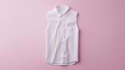 White sleeveless shirt mockup