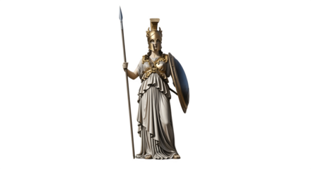 Ancient Greek Goddess Statue Depiction.
