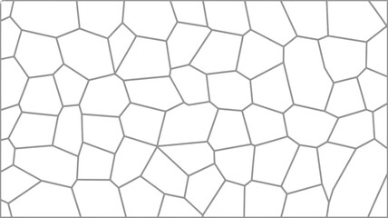 Abstract geometric pattern of irregular polygons creating a tessellation effect in a minimalist silhouette style