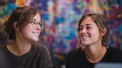 upper. Two coworkers collaborating in modern office, teamwork and innovation. pitch deck slides, case study pages, designed for corporate presentation decks and stakeholder reports.
