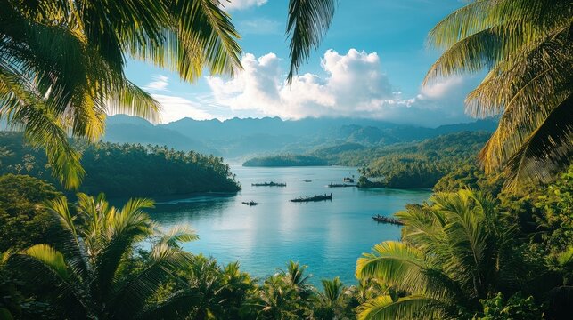 Solomon Islands landscape jungles and WWII wrecks beautiful nature view