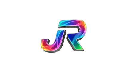 Colorful JR monogram logo with vibrant gradient effect.