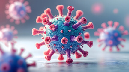 3d rendered illustration of a virus