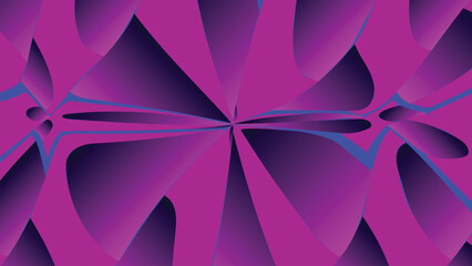 Abstract purple fractal design with geometric shapes and a digital mosaic texture