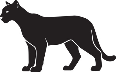 black and white wolf, cougar