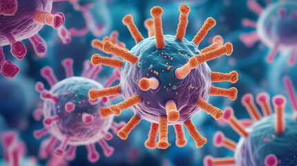 3d rendered illustration of a virus
