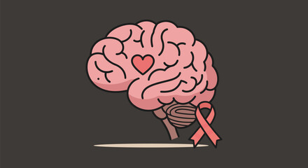 World Mental Health Day 2025 Flat Minimal Poster