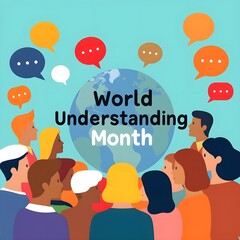 World Understanding Month Global Illustration