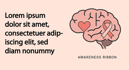 World Mental Health Day 2025 Flat Minimal Poster