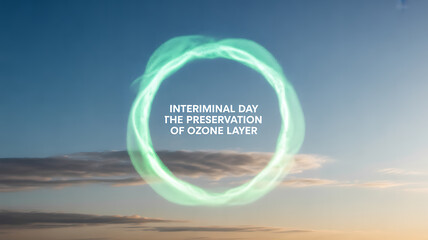 Interiminal Day: The Preservation of the Ozone Layer, symbolized by a glowing ring against a sky backdrop