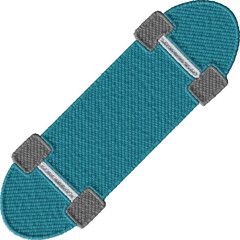 Colorful Embroidered Skateboard Patch