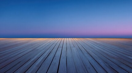 deck. A wooden patio deck at dusk with subtle warm lighting and a soft sky gradient. lifestyle magazines, social media lookbooks, designed for influencer and brand collaborations.