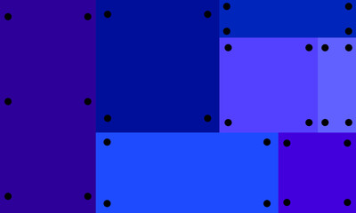 Abstract Geometric Background with Blue Gradient Squares and Black Dots