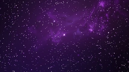 Obraz premium Enchanting Purple Starry Sky: A Celestial Tapestry of Deep Violets, Glimmering Stars, and Nighttime Magic for Dreamy Backdrops