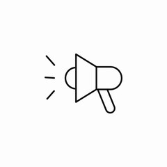 simple loudspeaker megaphone icon sign vector