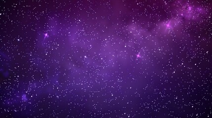 Obraz premium Enchanting Purple Starry Sky: A Celestial Tapestry of Deep Violets, Glimmering Stars, and Nighttime Magic for Dreamy Backdrops