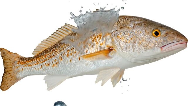 Fish splashing water