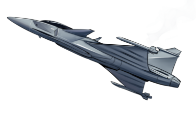 Jas39 Gripen fighter aircraft drawing