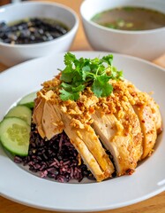 Chicken and rice dish with herbs