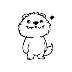 Enchanting whimsical creature with playful eyes and a captivating sparkle radiating positive