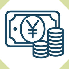 Fototapeta premium Currency - Yuan Icon