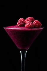 Indulge in a crimson raspberry cocktail elixir, perfect for Lunar New Year toasts or invigorating midsummer revelry