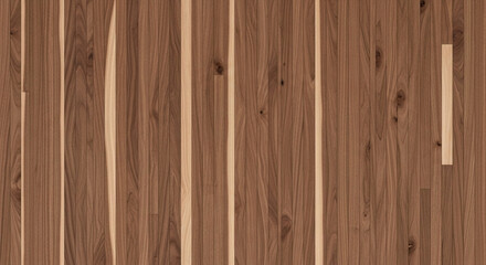 Naklejka premium Stunning walnut wood planks creating a modern, natural texture for elegant interiors, bringing warmth and sophistication to any design project or space