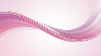 Abstract Pink Flowing Wave Design
