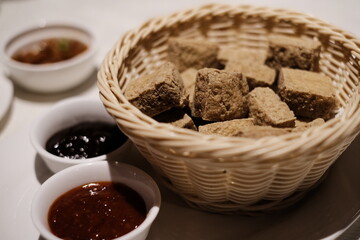 Stinky Tofu stock photo