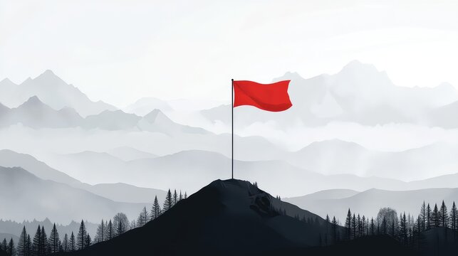 innovation enhancing milestone flag design style