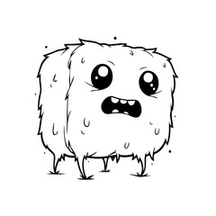 Whimsical furry cartoon illustration evoking lightheartedness and imaginative monster design for