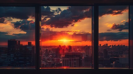 Restaurant Window Sunset Pictures