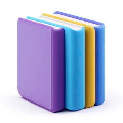 Fototapeta premium Stack of colorful books (7)