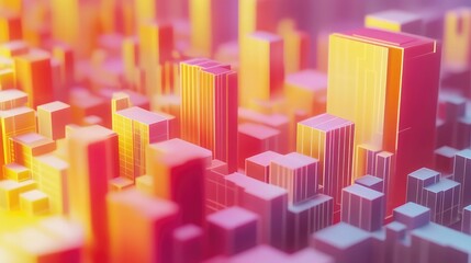 Fototapeta premium realestate stylized animated property price heatmap