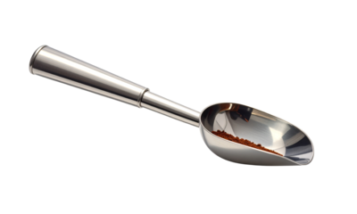 A ladle used to scoop coffee