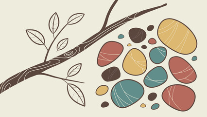 seamless pattern with leaves