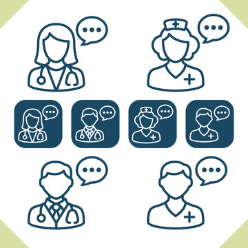 Medical Staff Icons