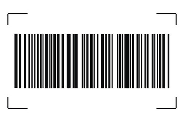 Barcode isolated on white background. Code stripes sticker. Barcode labels, customers qr code.