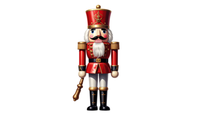 Soldier doll in red suit