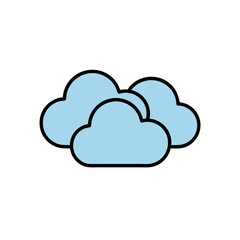 blue cloud icon